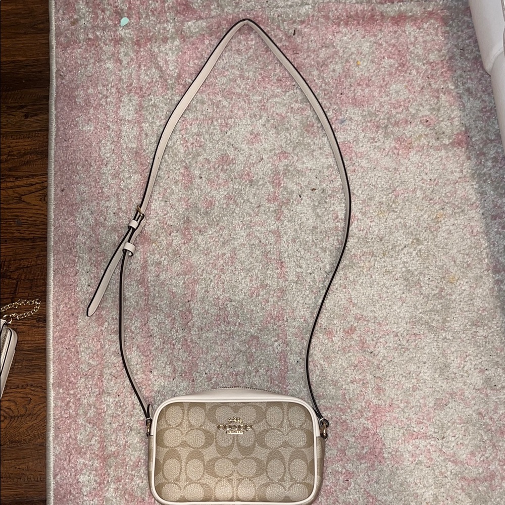 Coach Mini Jamie Camera Bag - Signature Canvas Crossbody Bag